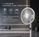 【手機一鍵開風！WiFi智慧立扇全面進化】智慧生活黑科技 AIRMATE 艾美特14吋DC直流馬達智慧節能遙控立地電扇FS35116RI 32段風速 &times; 智能感溫 &times; DC省電 &times; 遠端操控, , large