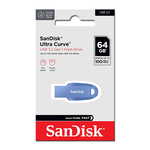 【SanDisk】Ultra Curve 64G 藍色 USB 3.2 隨身碟 讀取速度 100MB/s, , large