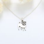 【Angel & Me】Cute Pug Dog s925 sterling silver necklace Birthday gift, , large