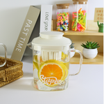 [一留好物]方形玻璃花茶壺（獨立茶倉）850ml（紫色）, , large