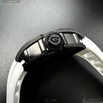 [星晴錶業]GEYA手錶,46mm, 52mm,G78208GWKW機械鏤空錶面黑錶殼白矽膠錶帶款, , large