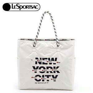 Lesportsac Large Two-Way Tote 大型雙面托特包 送禮-柔霧白
