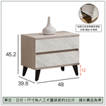 【唯熙傢俱】曼妮白橡色床頭櫃, , large