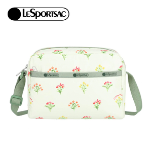 Lesportsac Daniella Crossbody 拉鍊斜背包 側背包 通勤隨身包 送禮 禮物 推薦 女包(盛夏草原) L261-2434PB-HG15
