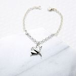 【Angel & Me】Lucky Manta Stingray s925 sterling silver bracelet Birthday gift, , large