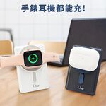 【 O-ONE MAG｜無線磁吸行動電源】時尚充電小幫手 手機手錶耳機一碰即吸 支援15W快充 10000mAh 38.5Wh, , large