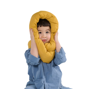 Infinity Pillow Mini Travel Neck Pillow Ochre Yellow