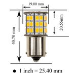 【PA LED】1156 平角 斜角 49晶 5630 2835 SMD LED 橘光 黃光 方向燈 角燈 小燈, , large