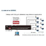 昌運監視器 CERIO 智鼎 CS-1008G-8P 8埠 10/100/1000Mbps Gigabit PoE+ 網路交換器, , large