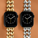 COACH Apple Watch 錶帶 38/40/41mm適用 愛心造型不鏽鋼錶帶 送禮推薦-銀 不含手錶CO14700335, , large