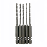 【Panrico 百利世】六角軸雙溝水泥鑽尾/3.2mm/5入(雙溝槽六角柄水泥鑽頭 雙溝六角軸鑽頭), , large