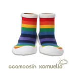 【GGOMOOSIN】學步鞋─彩虹條紋(115mm/125mm/135mm/145mm), , large
