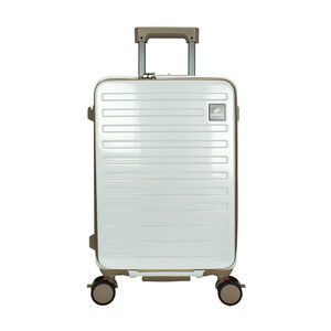 聖地牙哥19吋前開PC旅行箱-編織白
