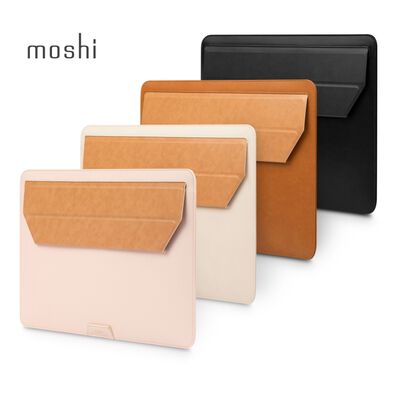 Moshi Muse 14吋 三合一多功能筆電支架包-貝殼白