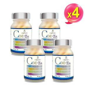 [台灣康田] CDE+鋅(60粒X4瓶)