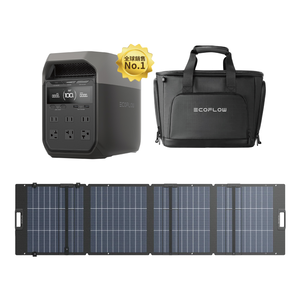【固士特】EcoFlow DELTA 3 儲能電源＋專用收納包＋220W XT60i 雙面輕量便攜太陽能板
