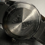 [星晴錶業]WAKMANN手錶,42mm,WA00033黑色錶面黑錶殼深黑色矽膠錶帶款, , large