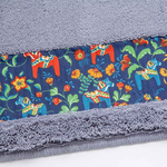 【HASHIZUME】Japan-Made Antibacterial & Deodorant Kitchen Mat 50&times;210cm &ndash; Light Gray (Nordic-Style Lucky Horse / Non-Slip Design / Machine-Washable), , large