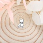 【Angel & Me】約克夏 狗 犬 s925 純銀 項鍊 情人節 聖誕節禮物, , large