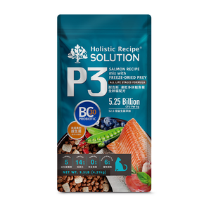 【耐吉斯】P3 凍乾多拼鮭魚餐-全齡貓 9.5磅(貓飼料/貓糧)