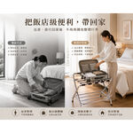 【ROOMIX】台灣製 雙層折疊行李架(行李箱收納架/置物架/飯店風/免安裝/落地折疊架/衣服包包收納/鉻色五金), , large