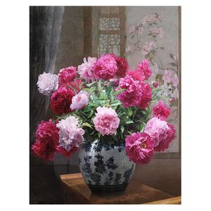 【御畫房】榮華富貴 國家一級畫師手繪油畫80&times;110cm(VF-71)