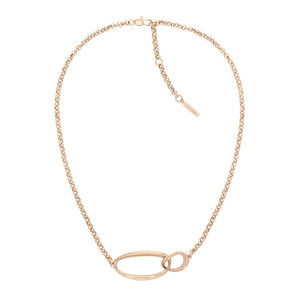 Calvin Klein CK Organic Shapes 玫瑰金項鍊 送禮推薦 35000355