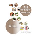【KIWISH】43X28X180H 黑色五層架 鐵架 層架 收納架 倉儲架 鐵力士架 波浪架 免工具 架子 置物架, , large