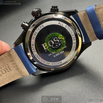 [星晴錶業]BOSS手錶,44mm,HB1513563鐵灰錶面黑錶殼寶藍真皮皮革錶帶款, , large