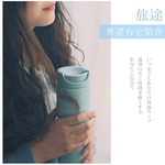 【日本孔雀Peacock】知性隨行 旋轉微笑馬克 不鏽鋼保溫杯-450ml(旋蓋即飲設計), , large