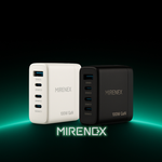【MIRENEX 】emirai氮化鎵GaN 多孔電源供應器｜台灣製 [PD100W] ｜黑色／白色, , large