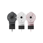 【 Logitech 羅技 】Brio 300 石墨黑 1080p 降噪麥克風 直播攝影機, , large
