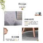 【Hampton 漢汀堡】安格斯高背休閒椅組-寶石藍, , large