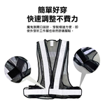 鉅玉經典｜JY V型反光背心+B5袋 黑網白條 RS-408, , large