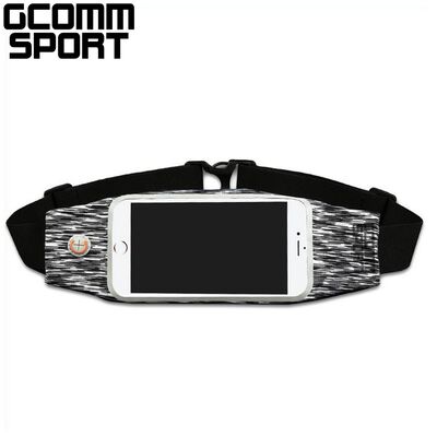 GCOMM SPORT 萊卡時尚雪花防汗水音樂腰包 黑白雪花