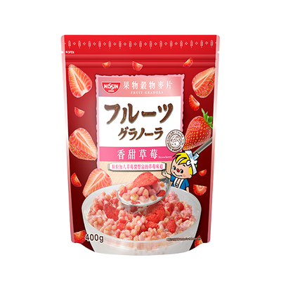 日清 香甜草莓水果穀物脆 400g