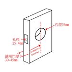 輔助鎖 加安牌 自動上鎖 金色D577 卡巴鑰匙 外轉上鎖式 青銅(金色) 暗閂功能, , large
