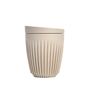 【Huskee】 Reusable Coffee Cup : HuskeeOriginal  8oz Natural (cup&lid) 