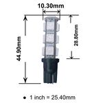 【PA LED】T10 粉紅光 13晶 26晶體 SMD LED 耐熱底座 小燈 方向燈 儀表燈 定位燈 室內燈 牌照燈, , large