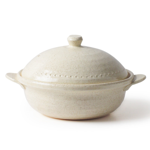 [豐名日本餐具] 五.五號鍋 淺米色 / C05PT0-26
