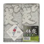 台灣製竹炭紗雙股厚毛巾2入, , large