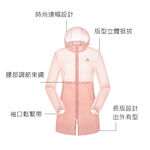 TECTOP 探拓戶外 【最後出清！】201228女款長版抗UV超輕薄外套(超時尚、超透氣、抗UV、防潑水、好輕薄), , large