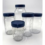 [Ball&reg;專屬配件WildJar] Plastic Mason Jar Lids Wide Mouth 寬口梅森罐專用鯊魚蓋-靛藍色 密封蓋含防漏圈, , large