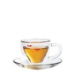 現貨Chikao奇高 耐熱雙層玻璃杯 茶杯 果汁杯 雙層杯 附柄雙層杯 雙層馬克杯(共6款) 金益合玻璃器皿, , large