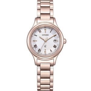 CITIZEN 星辰 XC 輕奢光 光動能鈦金屬電波女錶 送禮推薦-27mm ES9497-96A