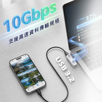 [HANLIN]-2in1TPC Type-C 快充二合一轉接頭 邊充電 邊通話 手機 通用Type C 接口 快充 PD100W 轉接頭, , large