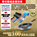 【日本竹原】日本製霞星空銀IH不沾平底鍋26cm(含蓋)可用金屬鏟/不挑爐具, , large