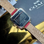 [星晴錶業]COACH手錶,34mm,CH00276紅色錶面金色錶殼紅色真皮皮革錶帶款, , large