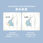 【Clany可蘭霓】 裸感新美學無痕軟鋼圈零著感BCD內衣 星河黑 6903-63, , large