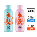 [義大利 24Bottles] 不鏽鋼雙層保溫瓶 500ml / HEY系列, , large
